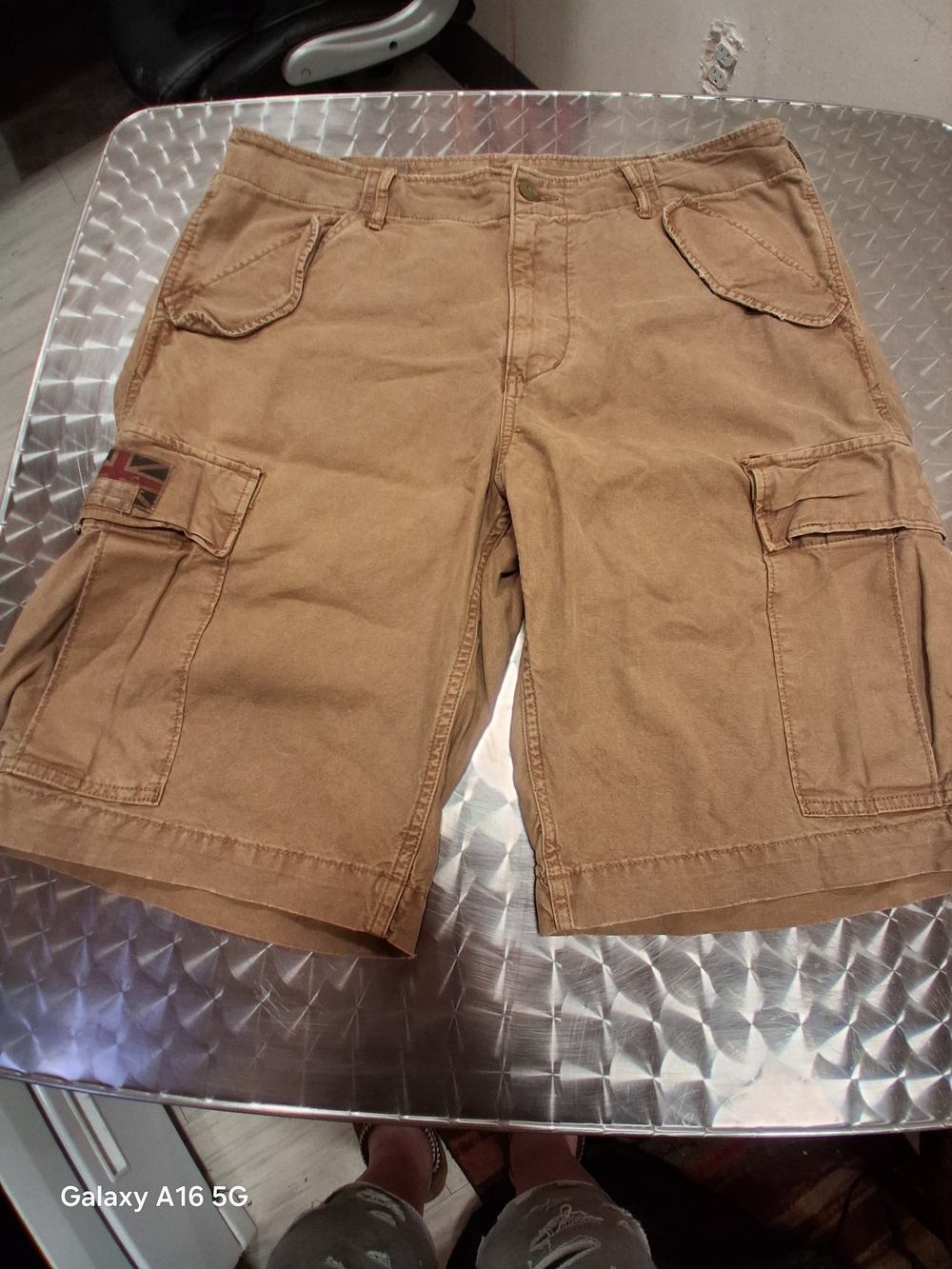 Brand New Dead Stock Denim & Supply Ralph Lauren Tan Cargo Shorts